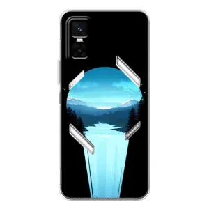 Літній Чохол на Infinix GT 30 Pro (Синій Водоспад)