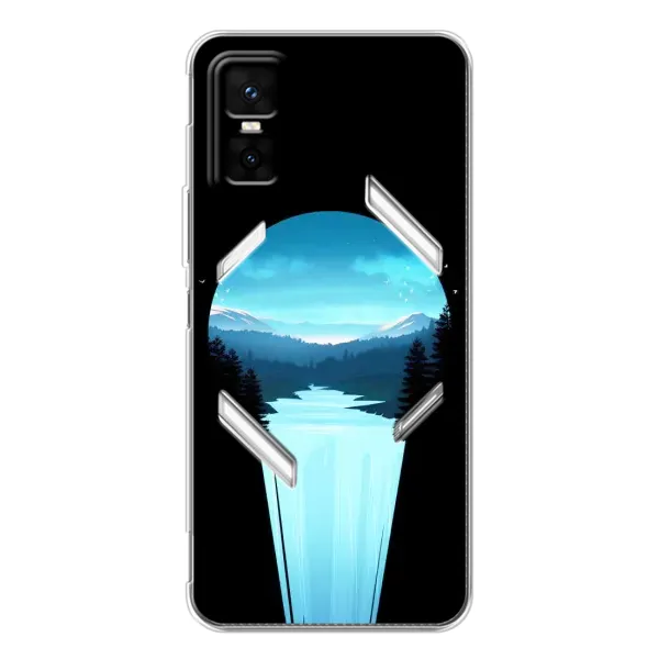 Чехол с рисунком «Синий Водопад» для Infinix GT 30 Pro Чехол с рисунком «Синий Водопад» для Infinix GT 30 Pro