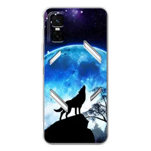 Чохол з Вовком на Infinix GT 30 Pro (Виє на місяць)