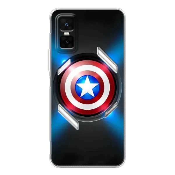 Чехол с рисунком «Яркий Щит Капитана» для Infinix GT 30 Pro Чехол с рисунком «Яркий Щит Капитана» для Infinix GT 30 Pro