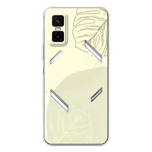 Чехол цветочный дизайн для Infinix GT 30 Pro (Зелёный фон)