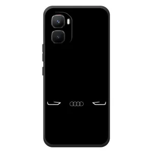 Силиконовый бампер с картинкой машины на Infinix GT 50 Pro (Силует Audi)