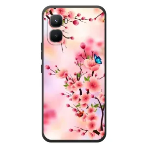 Чехол с принтом САКУРЫ на Infinix GT 50 Pro (Бабочки на сакуре)