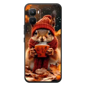 Друкований чохол 'Звірята з кавою' для Infinix GT 50 Pro (Білка з кавою)