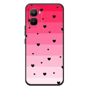 Чехлы с тематикой "Маленькие Сердечки" на Infinix GT 50 Pro (Чорные сердечки)
