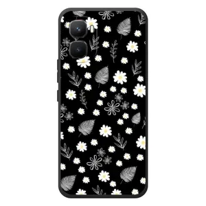 Чехлы с тематикой "ЦВЕТЫ" на Infinix GT 50 Pro (цветение на чорном)