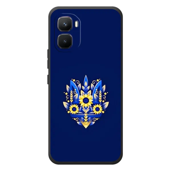 Чехол с рисунком «Цветущий Герб» для Infinix GT 50 Pro