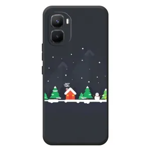 Силіконовий бампер на різдво для Infinix GT 50 Pro (Місто зимове)