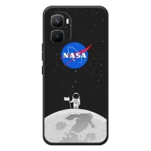 Силиконовый бампер с принтом "Наса" на Infinix GT 50 Pro (Космонавт NASA)