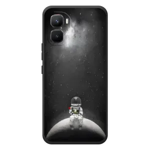 Силіконовый Чохол з принтом "Космонавти" на Infinix GT 50 Pro (Космонавт романтик)