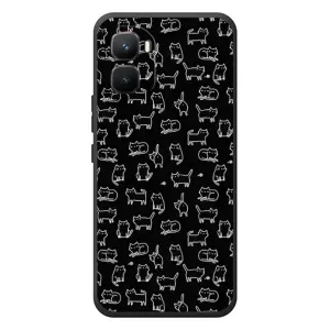 Чохол на тематику: Коти для Infinix GT 50 Pro (Котики на чорному)