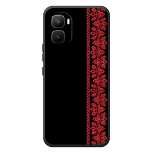 Силиконовый Чехол на Infinix GT 50 Pro (Красная Вышиванка)
