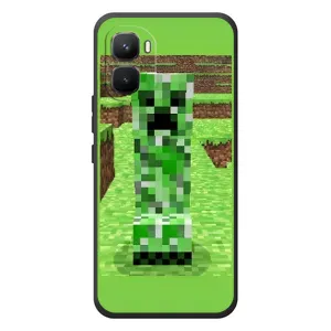 Чехлы для Infinix GT 50 Pro (Персонажи Майн Крафт) (Крипер 2)