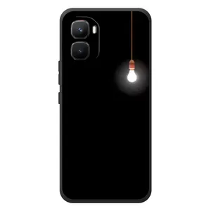 Чехол с картинками на черном фоне для Infinix GT 50 Pro (Лампочка)