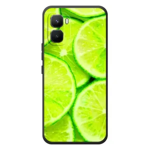 Чехол с изображением вкусной еды для Infinix GT 50 Pro (Лайм)