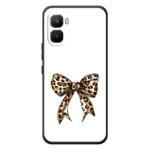 Чехол банты для Infinix GT 50 Pro (Леопардовый принт)