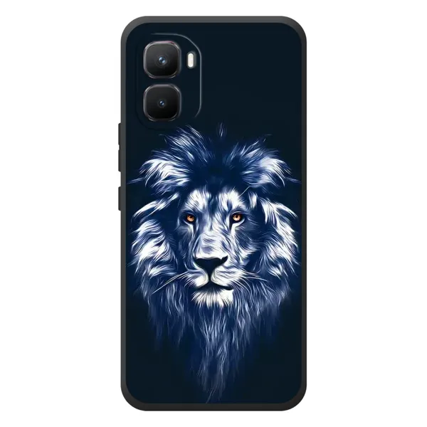 Чехол с рисунком «Лев - синий» для Infinix GT 50 Pro Чехол с рисунком «Лев - синий» для Infinix GT 50 Pro