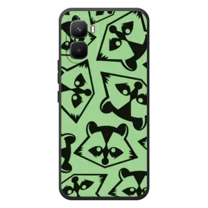 Силіконовий Чохол з Энотами на Infinix GT 50 Pro (Мордочки Єнота)