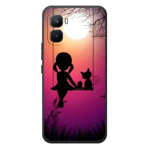 Девчачий Чехол для Infinix GT 50 Pro (На качели)