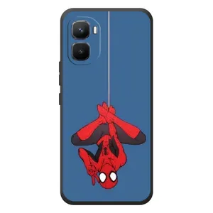 Чехол Супергерой Человека Паука на Infinix GT 50 Pro (На паутине)