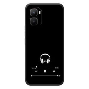 Чехол с картинками на черном фоне для Infinix GT 50 Pro (Плеер)