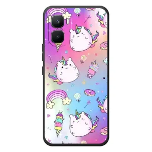 Чехол Unicorn на Infinix GT 50 Pro (Радуга и Единорог)