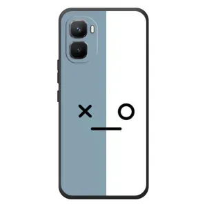 Силиконовые Чехлы (смешные стикеры) для Infinix GT 50 Pro (Серо-белый)