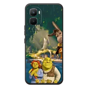 Печатный чехол с принтом Шрек для Infinix GT 50 Pro (Шрек и Фиона)