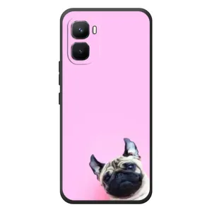 Бампер для Infinix GT 50 Pro з картинкою "Песики" (Собака на рожевому)