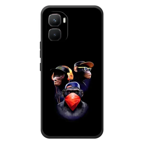 Чехол с рисунком «Три обезьяны» для Infinix GT 50 Pro Чехол с рисунком «Три обезьяны» для Infinix GT 50 Pro