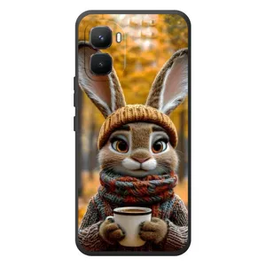 Друкований чохол 'Звірята з кавою' для Infinix GT 50 Pro (Зайчик з кавою)