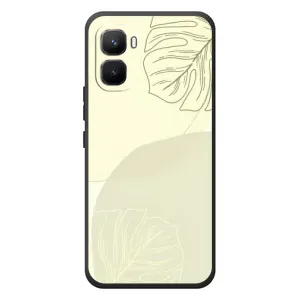 Чехол цветочный дизайн для Infinix GT 50 Pro (Зелёный фон)