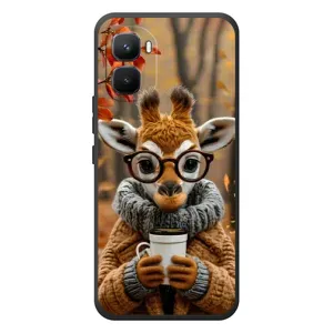 Друкований чохол 'Звірята з кавою' для Infinix GT 50 Pro (Жираф з кавою)