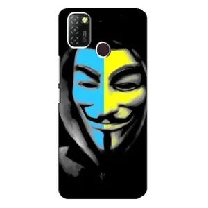 Чехол с Украинской символикой на Инфиникс Хот 10 Лайт (Анонимус патриот)