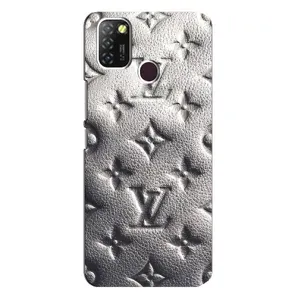 Текстурный Чехол Louis Vuitton для Инфиникс Хот 10 Лайт (Бежевый ЛВ)