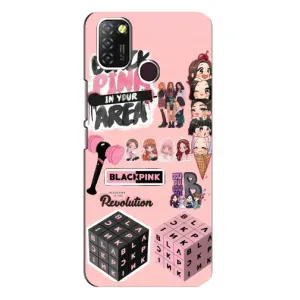 Чохли з картинкою для Infinix Hot 10 Lite (BLACK PINK колаж)