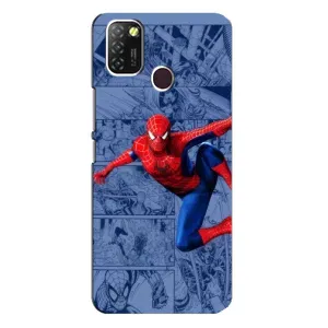 Силиконовый Чехол для Infinix Hot 10 Lite (Человек Паук)