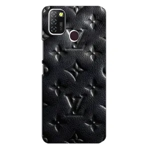 Текстурный Чехол Louis Vuitton для Инфиникс Хот 10 Лайт (Черный ЛВ)