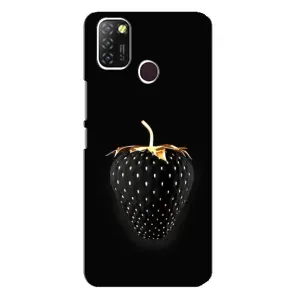 Чохол з зображенням смачної їжі для Infinix Hot 10 Lite (Чорна полуниця)