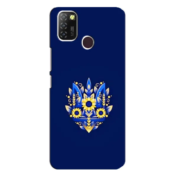 Чехол с рисунком «Цветущий Герб» для Infinix Hot 10 Lite