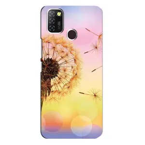 Силіконовий Чохол з кульбабками на Infinix Hot 10 Lite (Квітка-кульбаба)