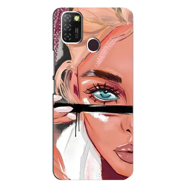 Чехол с рисунком «Девушка и ресницы» для Infinix Hot 10 Lite Чехол с рисунком «Девушка и ресницы» для Infinix Hot 10 Lite