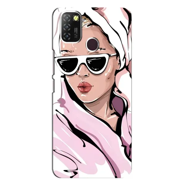 Чехол с рисунком «Девушка в халате» для Infinix Hot 10 Lite Чехол с рисунком «Девушка в халате» для Infinix Hot 10 Lite
