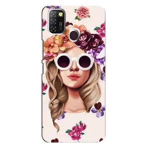 Чехол с картинкой Модные Девчонки Infinix Hot 10 Lite (Девушка в очках)