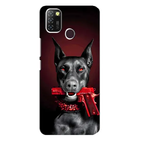 Чехол с рисунком «Доберман злой» для Infinix Hot 10 Lite Чехол с рисунком «Доберман злой» для Infinix Hot 10 Lite