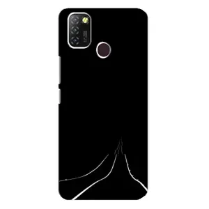 Чехол с картинками на черном фоне для Infinix Hot 10 Lite (Дорога)