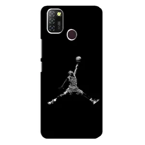 Силиконовый Чехол Nike Air Jordan на Инфиникс Хот 10 Лайт (Джордан)