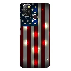 Чехол Флаг USA для Infinix Hot 10 Lite (Флаг США 2)