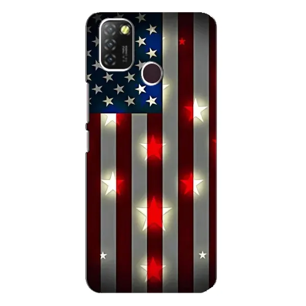 Чехол с рисунком «Флаг США 2» для Infinix Hot 10 Lite Чехол с рисунком «Флаг США 2» для Infinix Hot 10 Lite