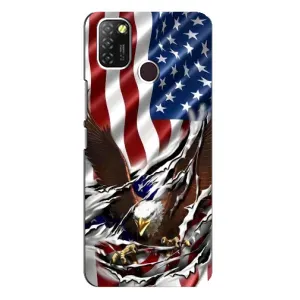 Чехол Флаг USA для Infinix Hot 10 Lite (Флаг USA)